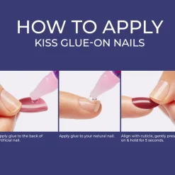 Discount Salon Acrylic French Nails Kit Je T'aime Künstliche Nägel|Veganer Nagellack