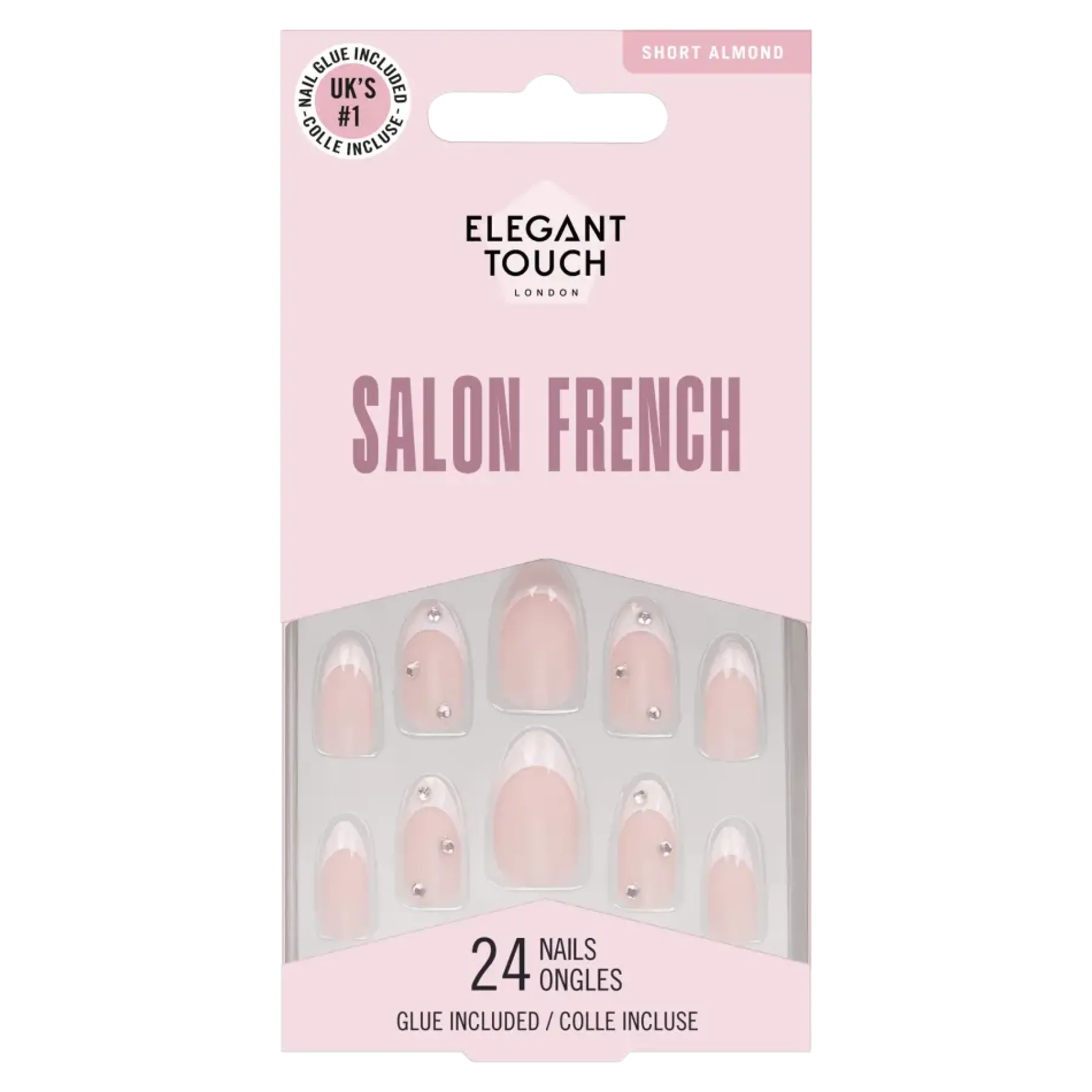 New Salon French 128 Nails Künstliche Nägel