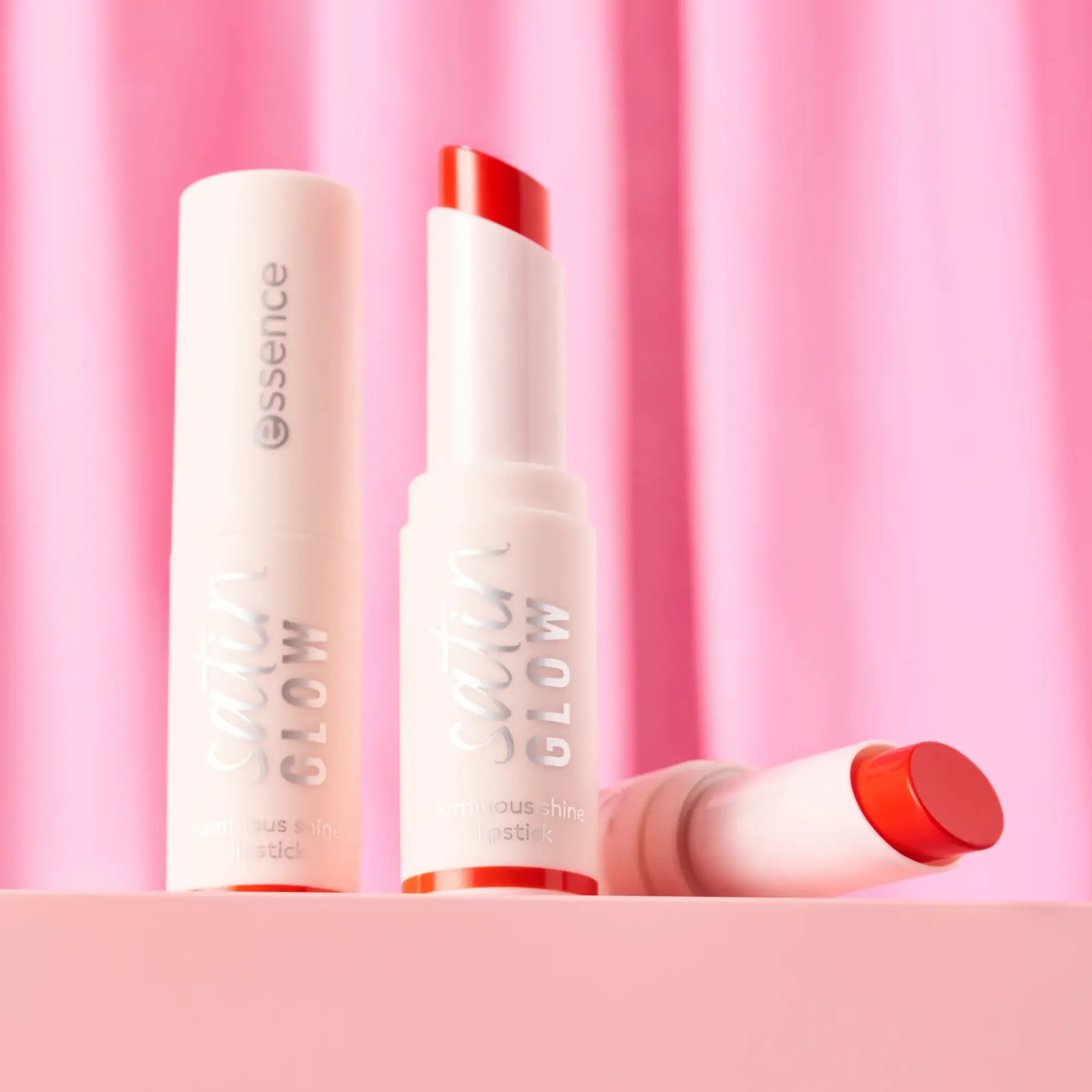Sale Satin Glow Luminous Shine Lipstick 07 Coral It A Day Lippenstift