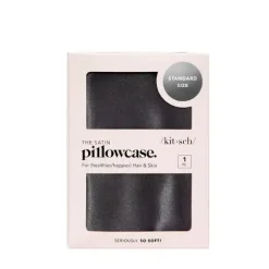 Satin Pillowcase Charcoal Kopfkissenbezüge|Kopfkissenbezüge