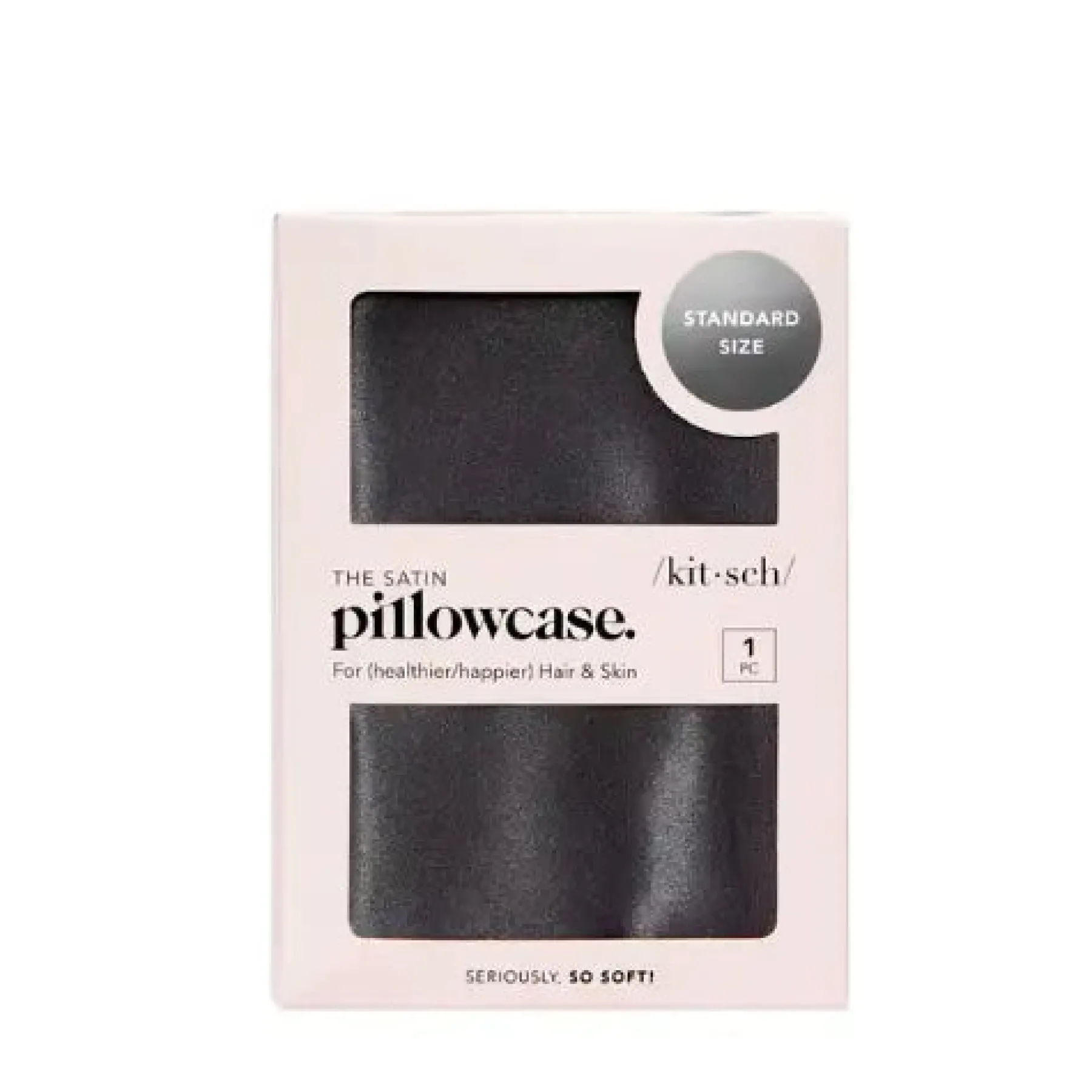 Satin Pillowcase Charcoal Kopfkissenbezüge|Kopfkissenbezüge