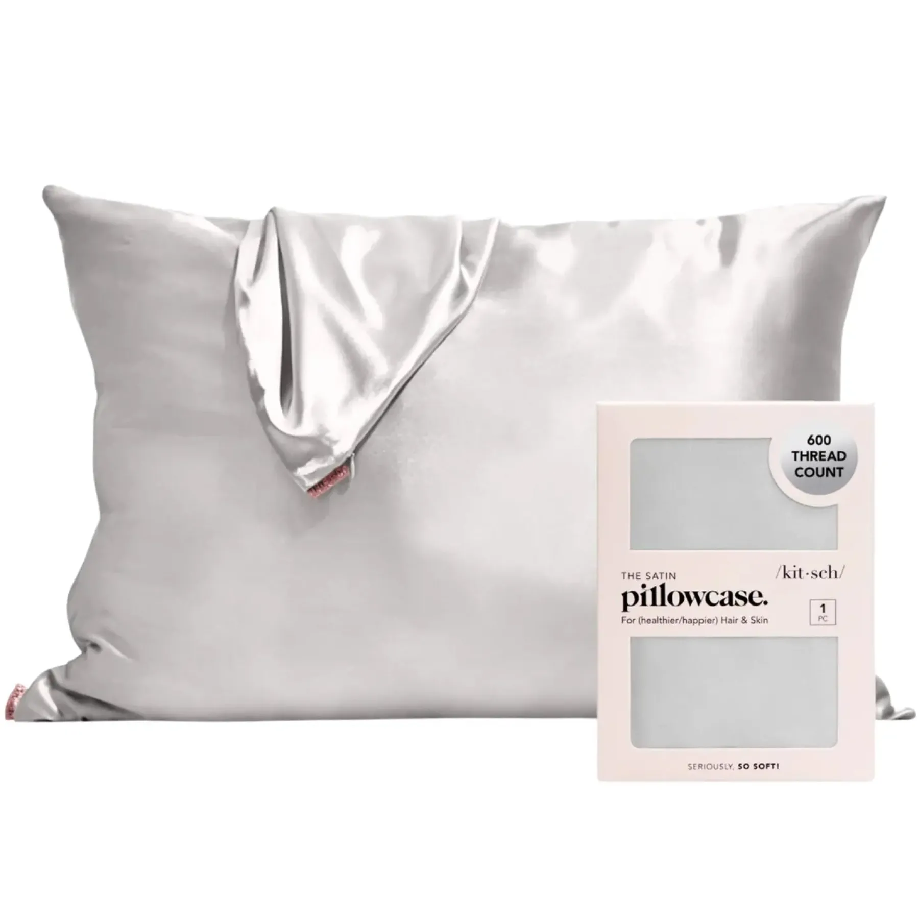 Outlet Satin Pillowcase Silver Hair Growth|Curly & Coily Accessories