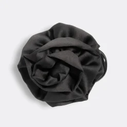 Clearance Satin Rosette Flat Cloud Clip Black Haarspangen & -Clips