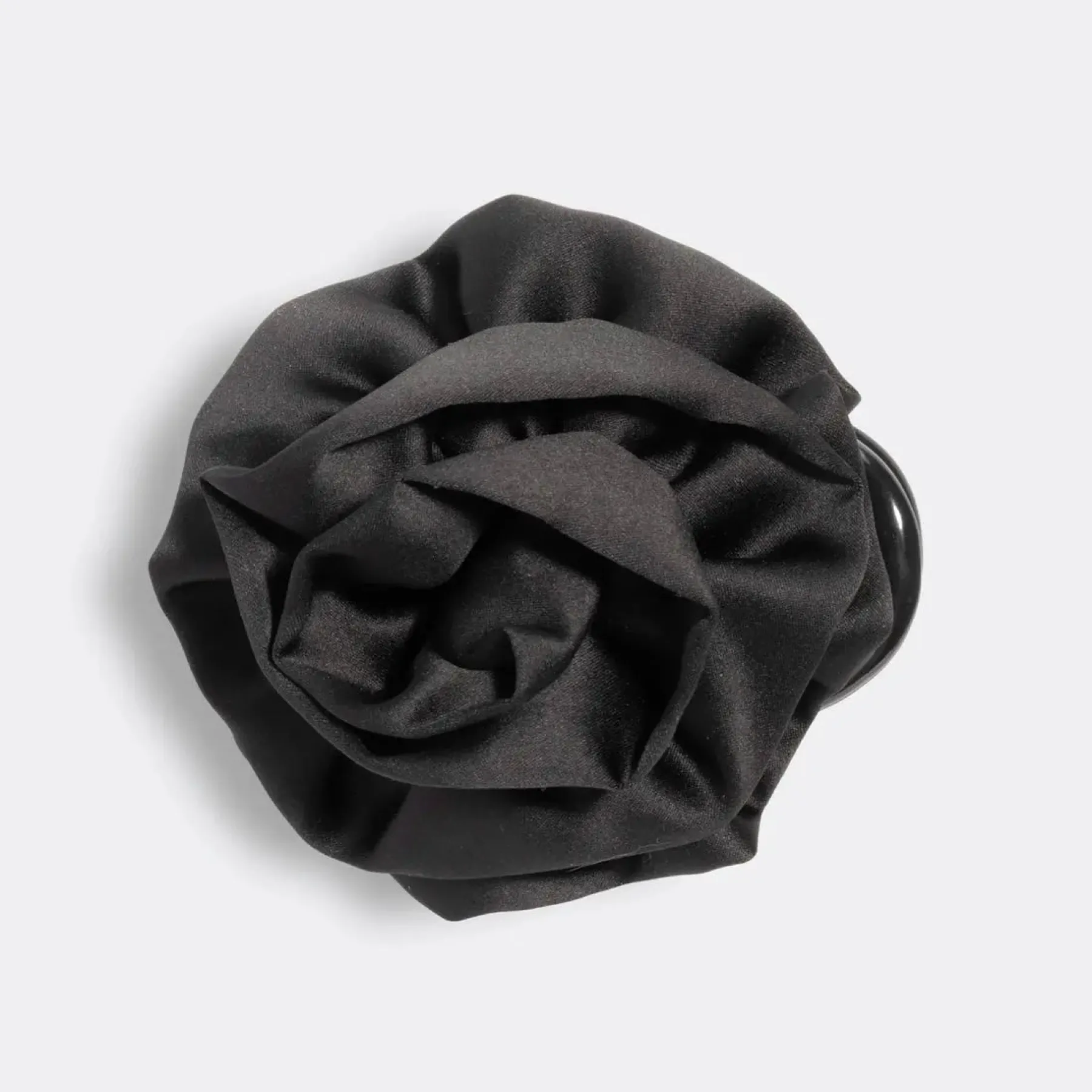 Clearance Satin Rosette Flat Cloud Clip Black Haarspangen & -Clips