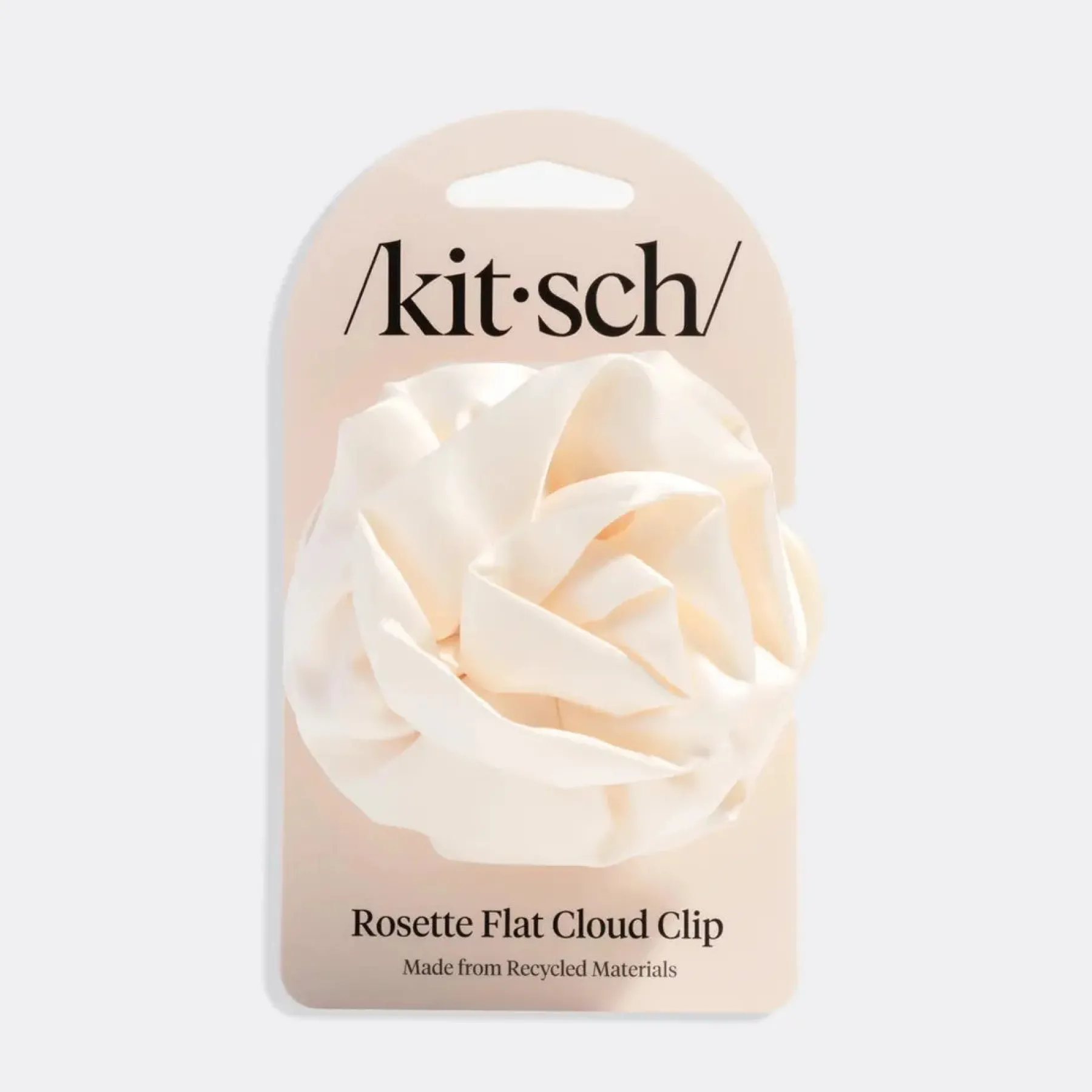 Discount Satin Rosette Flat Cloud Clip Cream Haarspangen & -Clips