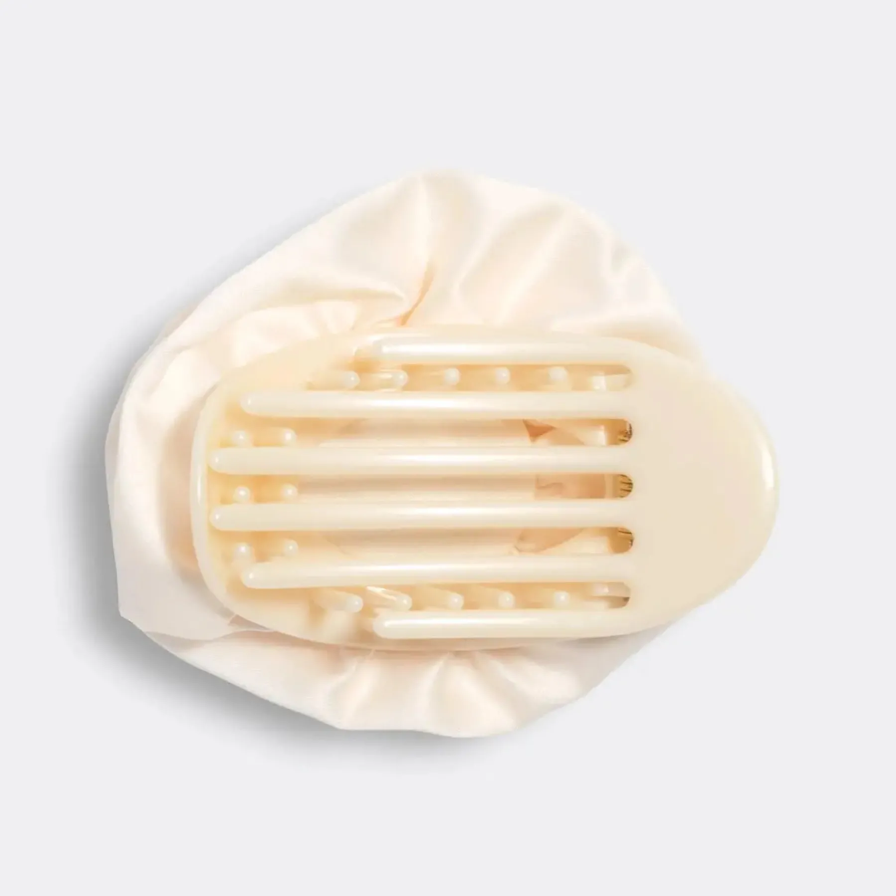 Discount Satin Rosette Flat Cloud Clip Cream Haarspangen & -Clips