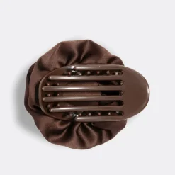 Best Satin Rosette Flat Cloud Clip Chocolate Haarspangen & -Clips