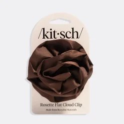 Best Satin Rosette Flat Cloud Clip Chocolate Haarspangen & -Clips