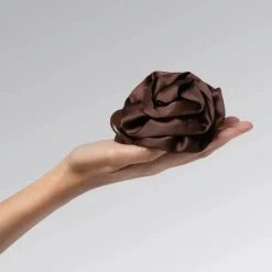 Best Satin Rosette Flat Cloud Clip Chocolate Haarspangen & -Clips