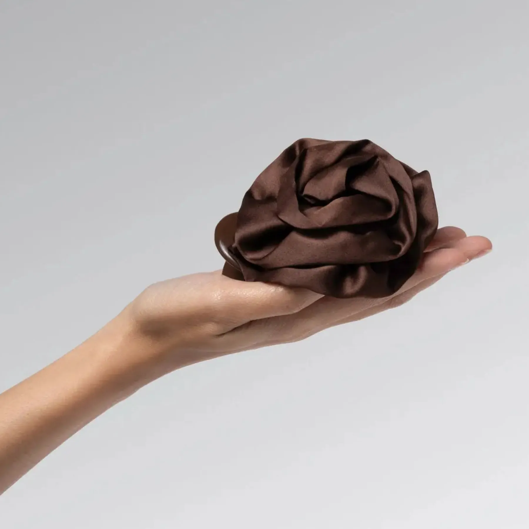 Best Satin Rosette Flat Cloud Clip Chocolate Haarspangen & -Clips