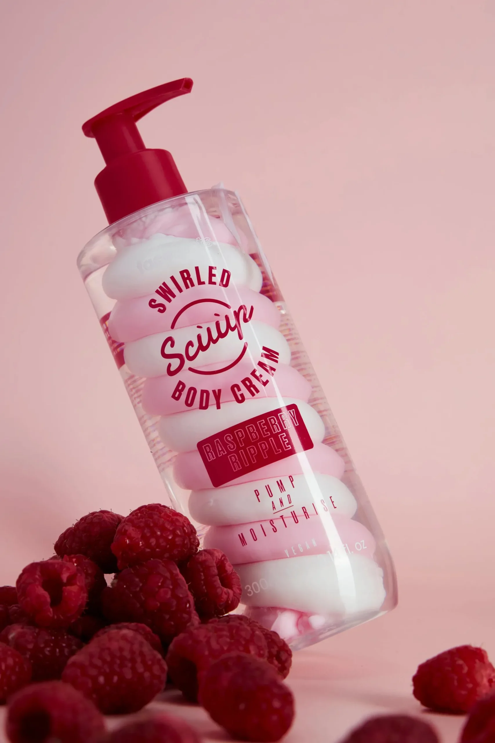 Sale Scuup Raspberry Ripple Swirled Body Cream Everything Shower|Körperlotion
