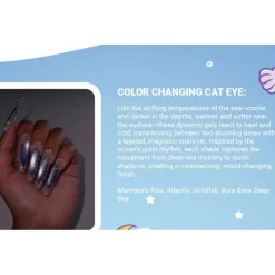 Clearance Sea x Sky Magnetic Cat Eye Gel Polish Mermaid's Kiss Veganer Nagellack|Cat Eye Gellack