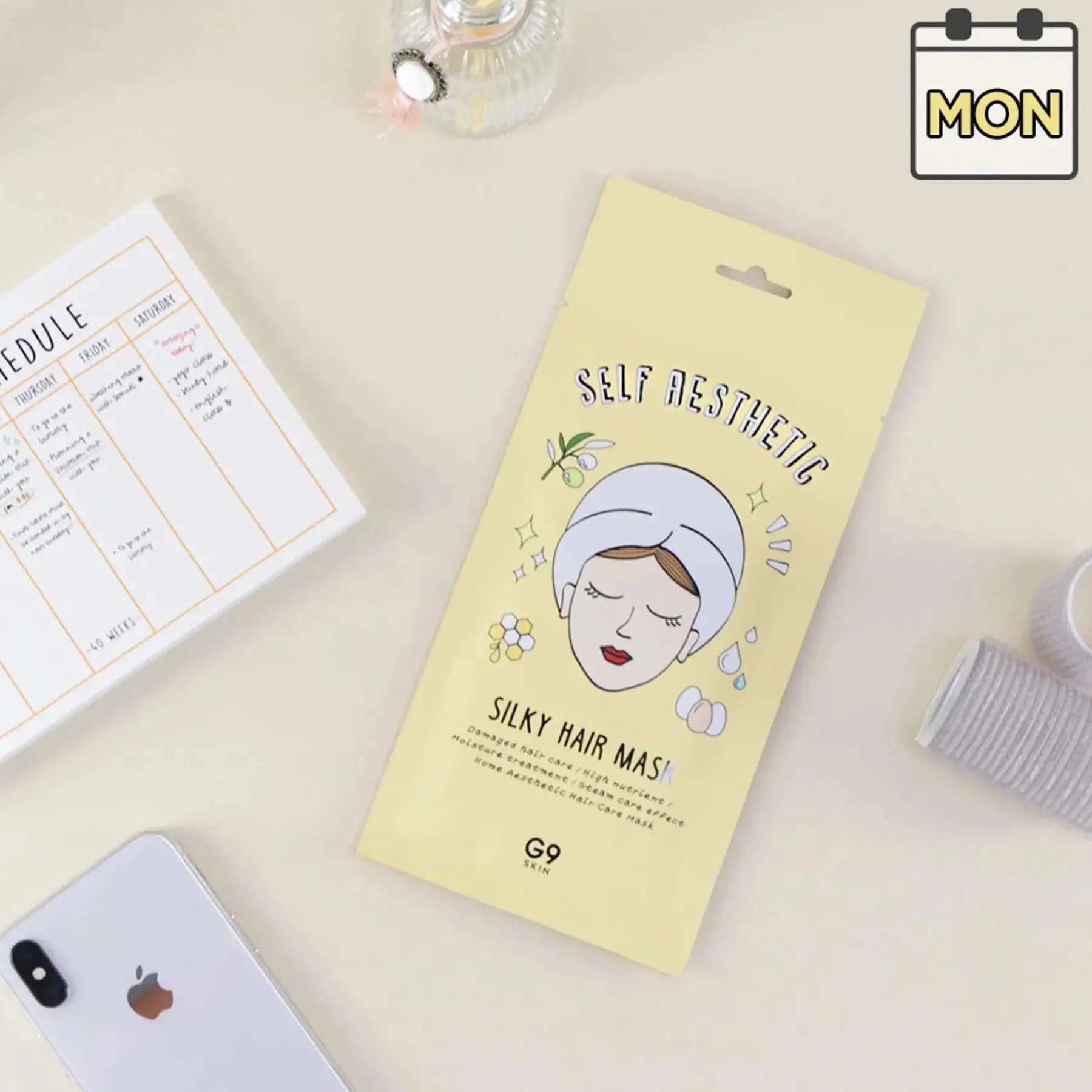 Clearance Self Aesthetic Silky Hair Mask Korean Haarpflege|11 Schritte Haarpflege Routine