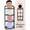 Discount Self Draining Shower Caddy Black Shampoo