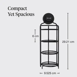 Discount Self Draining Shower Caddy Black Shampoo