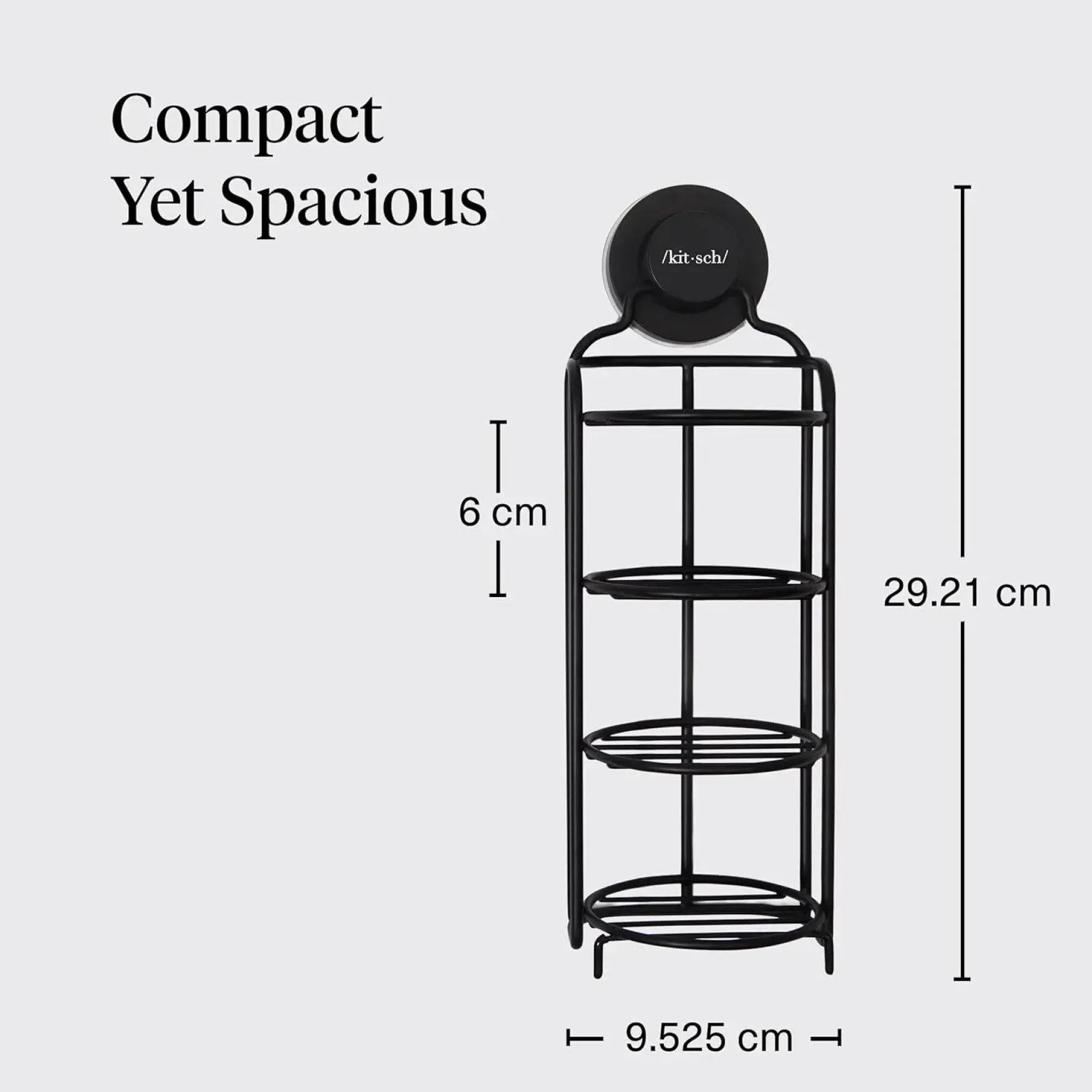 Discount Self Draining Shower Caddy Black Shampoo
