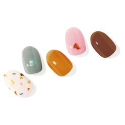 Hot Semi Cured Gel Nail Strips Butterscotch 3. Nail Wraps|Korean Nails