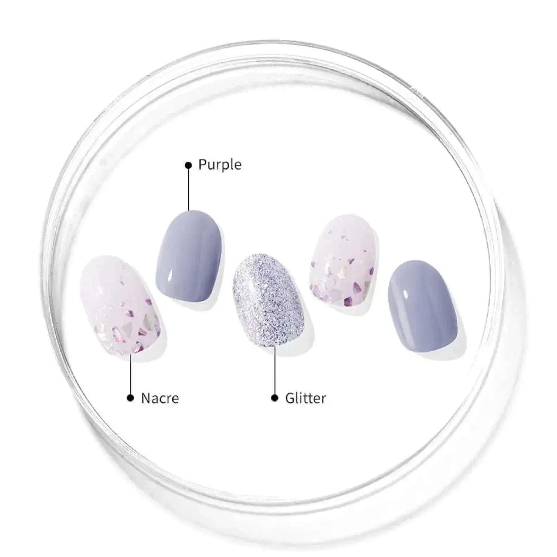 Discount Semi Cured Gel Nail Strips N Afterglow 3. Nail Wraps|Korean Nails