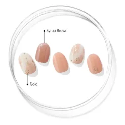 Online Semi Cured Gel Nail Strips N Almond Blossom 3. Nail Wraps|Korean Nails