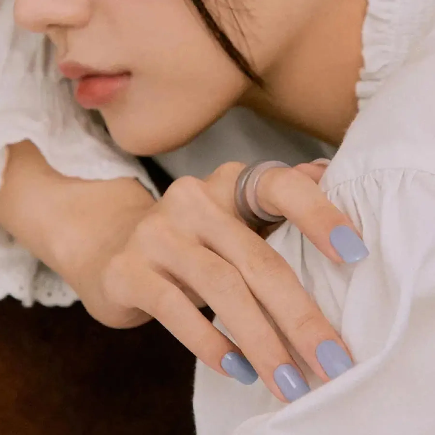Outlet Semi Cured Gel Nail Strips N Cream Cloud 3. Nail Wraps|Korean Nails