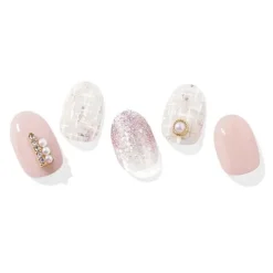 New Semi Cured Gel Nail Strips N Perle De Coco 3. Nail Wraps|Korean Nails