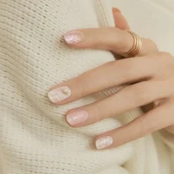 New Semi Cured Gel Nail Strips N Perle De Coco 3. Nail Wraps|Korean Nails