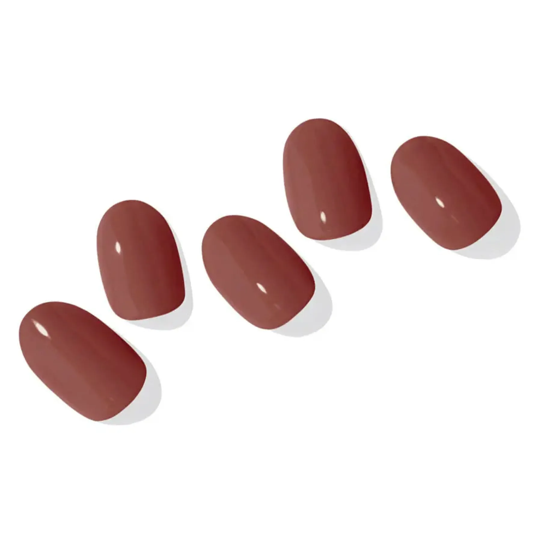 Clearance Semi Cured Gel Nail Strips N Tint Brick 3. Nail Wraps|Korean Nails