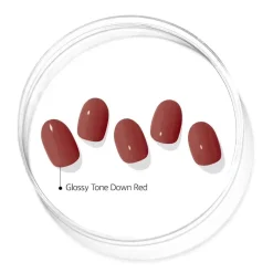 Clearance Semi Cured Gel Nail Strips N Tint Brick 3. Nail Wraps|Korean Nails