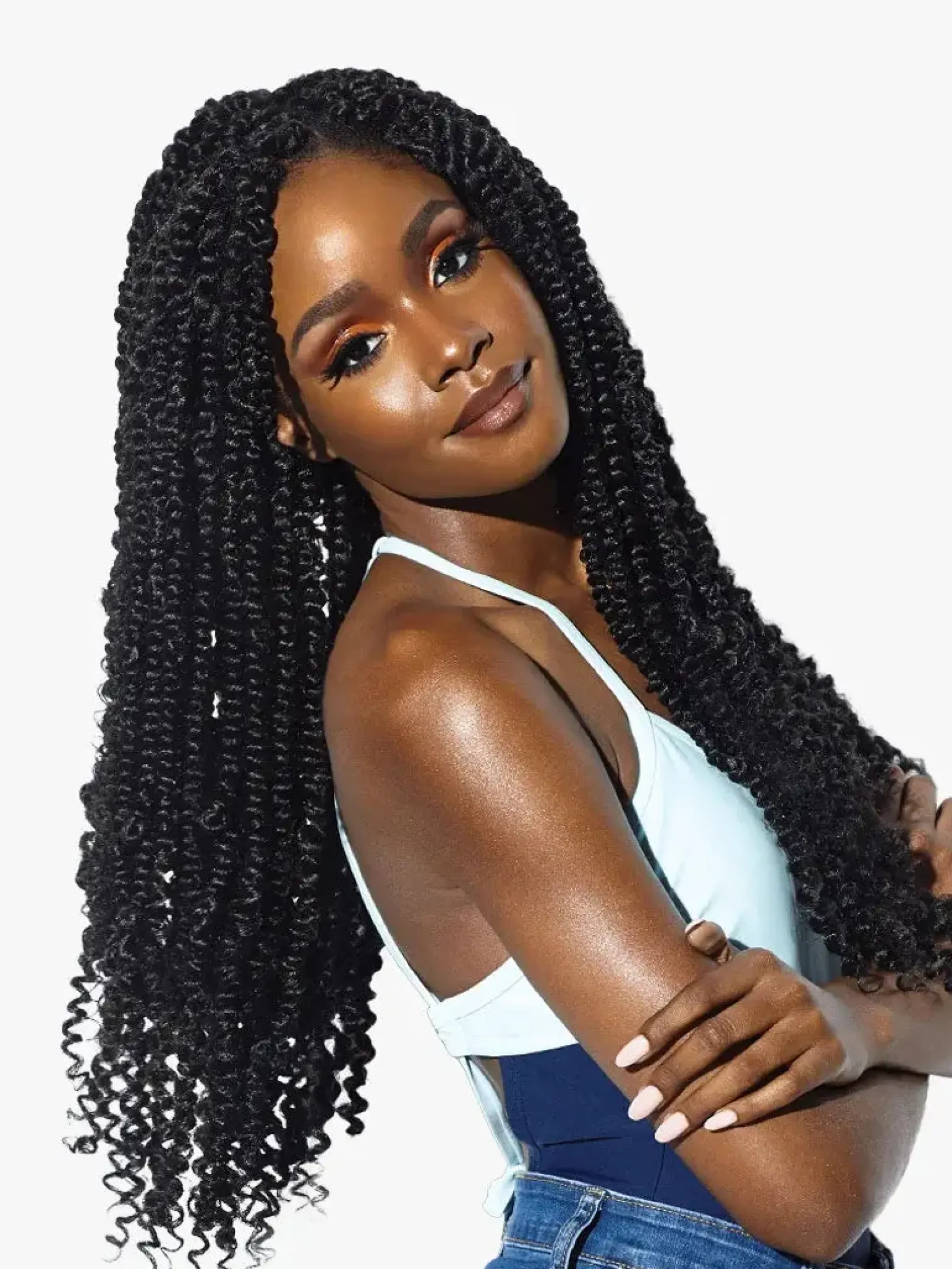 Hot Sensationnel Pre-Stretched 18" Braiding Hair Curly & Coily Accessories|Perücken & Extensions