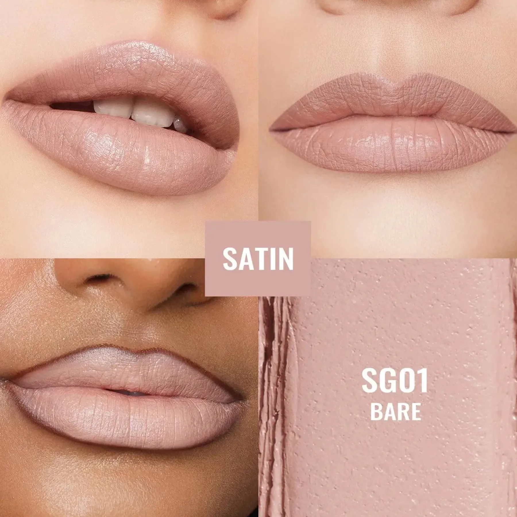Sensual Glow Lipstick SG01 Bare Lippenstift|Veganer Lippenstifte