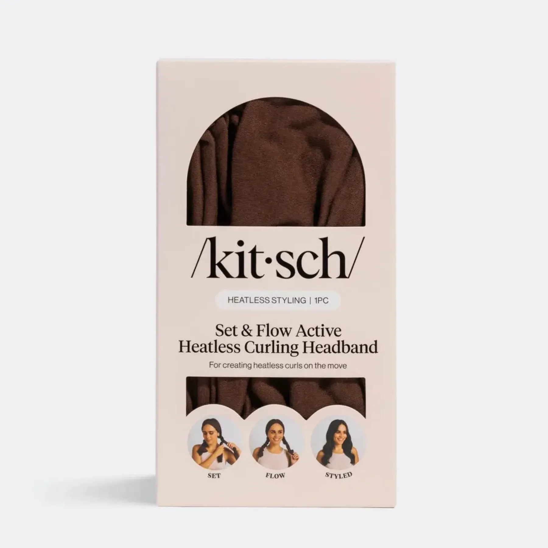 Hot Set & Flow Heatless Curling Headband Chocolate Brown Haarprobleem