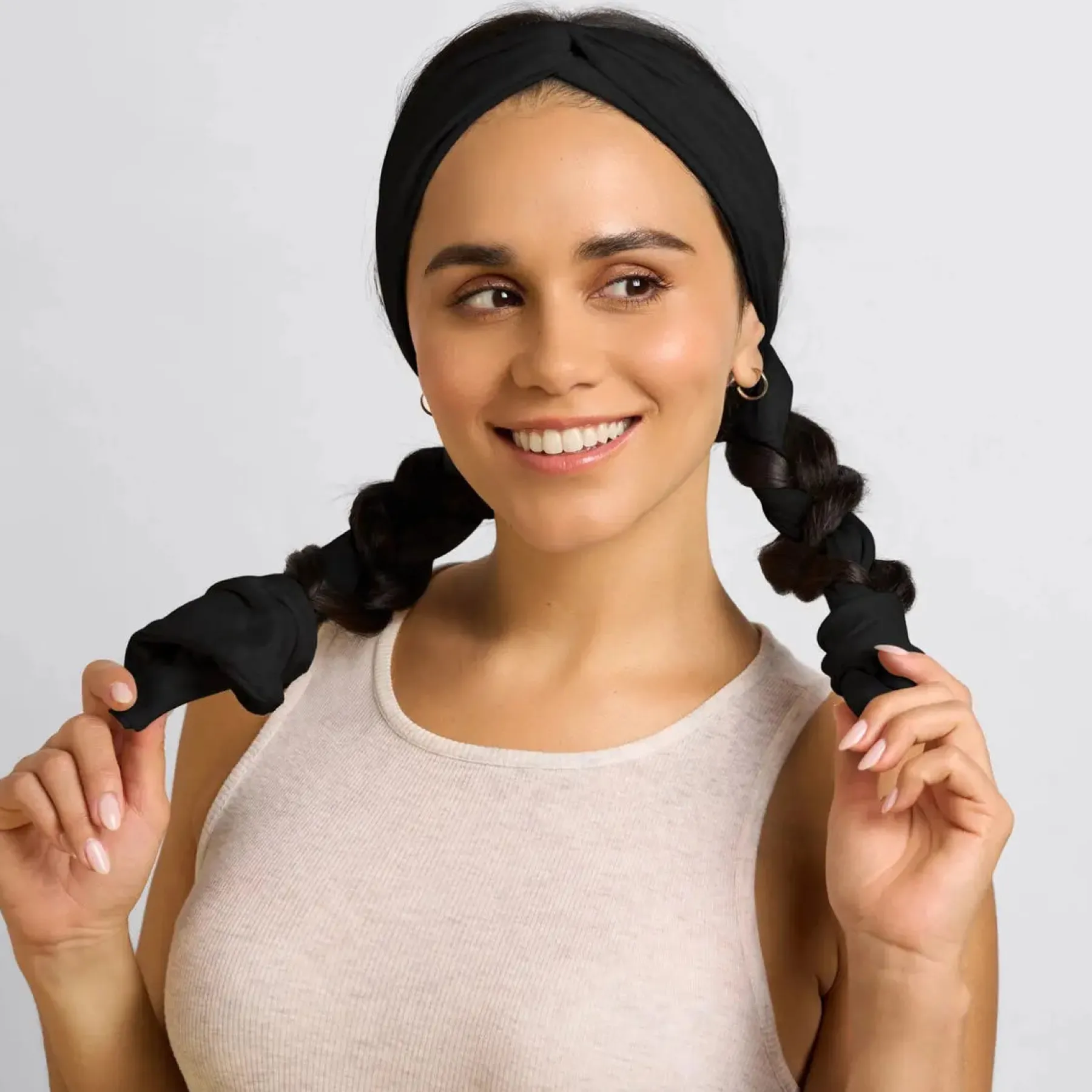 Outlet Set & Flow Heatless Curling Headband Black Haarprobleem