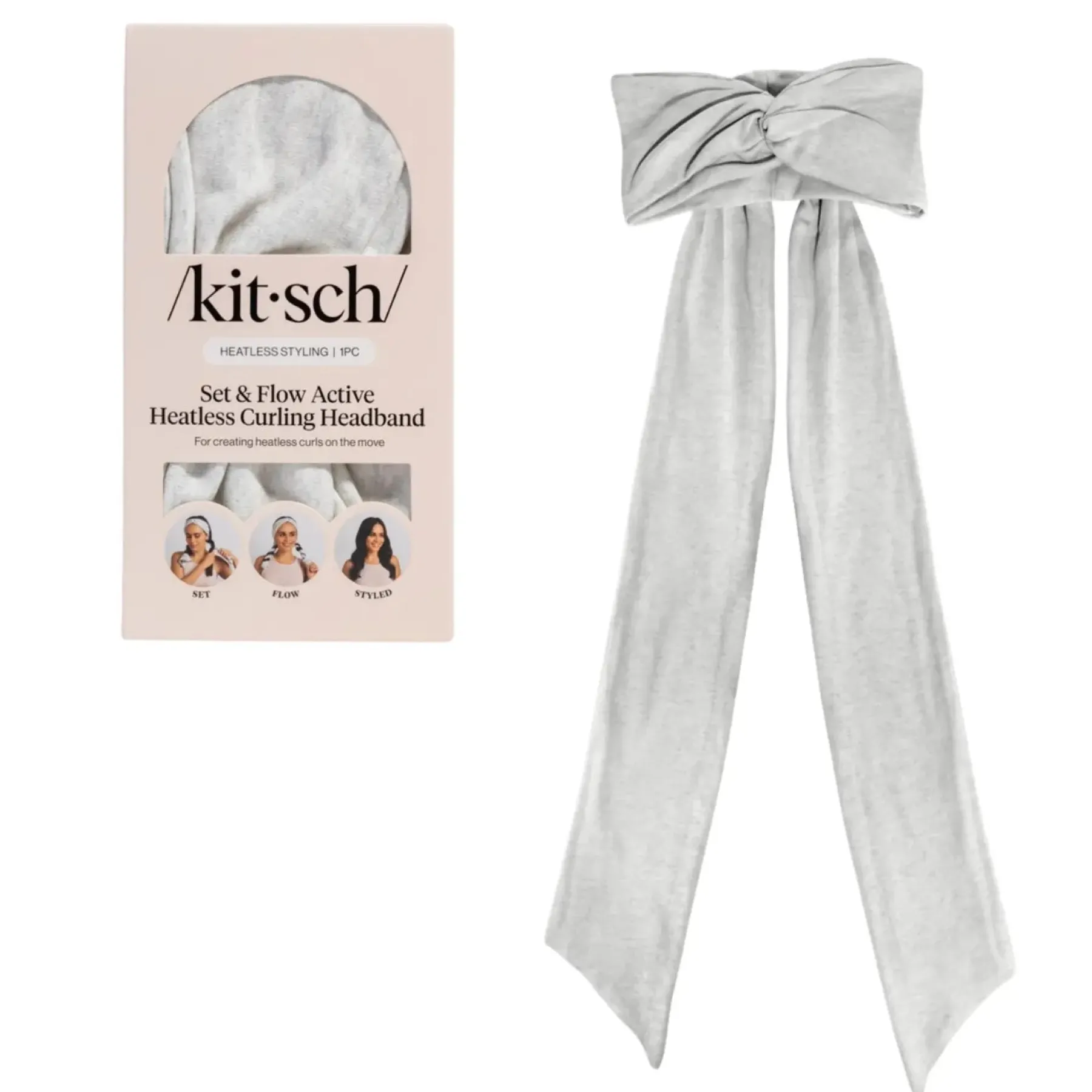 Discount Set & Flow Heatless Curling Headband Heather Gray Haarprobleem