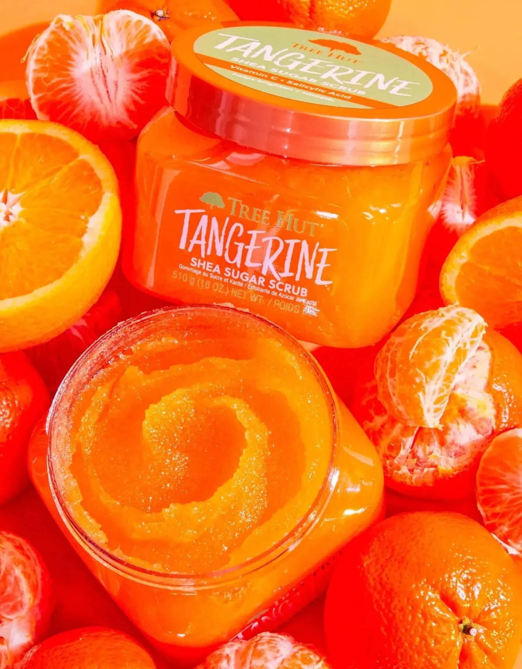 New Shea Sugar Scrub Tangerine Körperpeelings|Hauptzutat