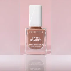 Sale Sheer Beauties Strengthening Nail Polish 060 Nudie Beautie 3. Nagellak