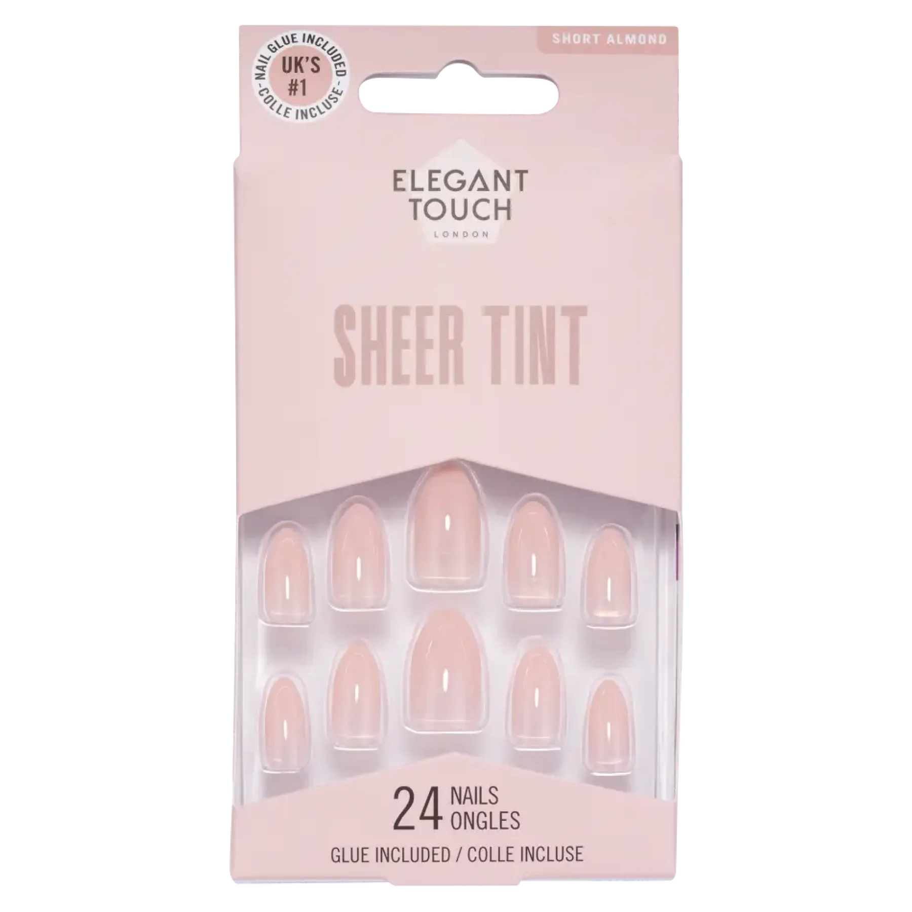 Clearance Sheer Tint Satin Slippers Nails Künstliche Nägel