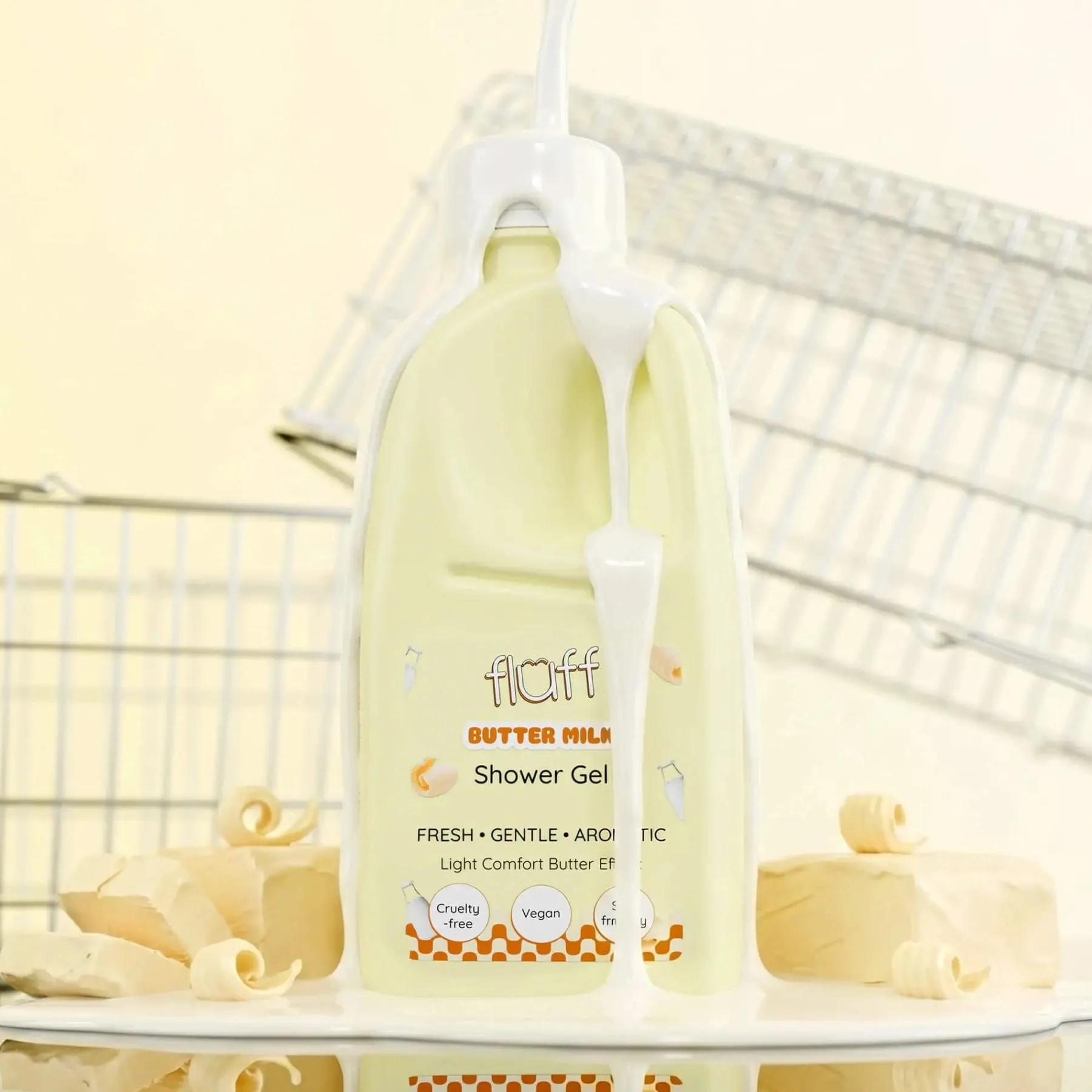 Hot Shower Gel Butter Milk Scent Layering Vanilla|Hautprobleme