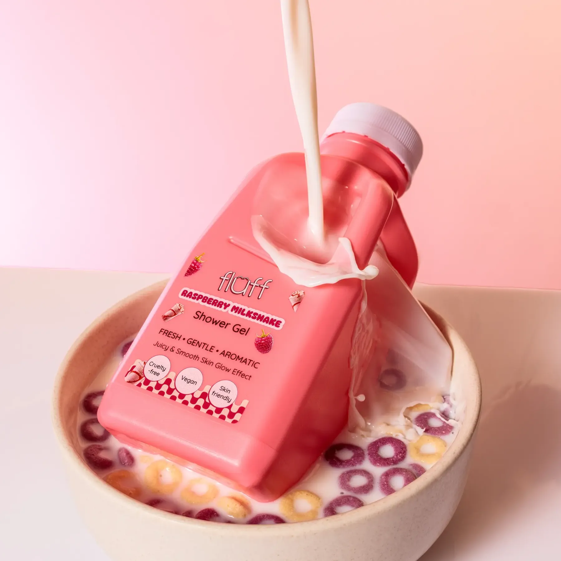 Shower Gel Raspberry Milkshake Vegan Pflege|Hautprobleme