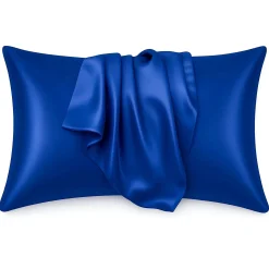 Best Silky Satin Pillowcase Dark Blue Curly & Coily Accessories|Kopfkissenbezüge
