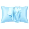 Clearance Silky Satin Pillowcase Light Blue Curly & Coily Accessories|Kopfkissenbezüge