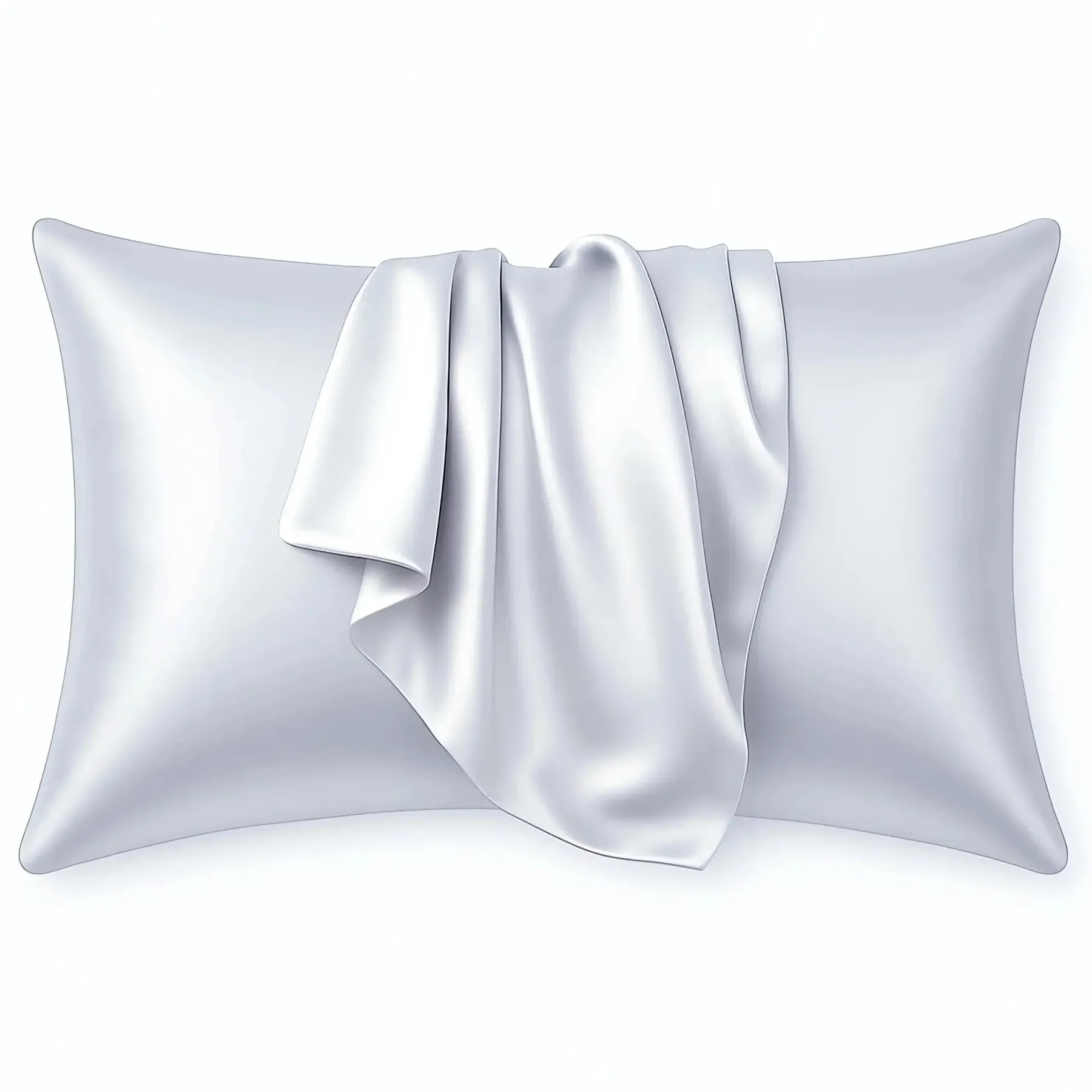Sale Silky Satin Pillowcase Silver Grey Curly & Coily Accessories|Kopfkissenbezüge
