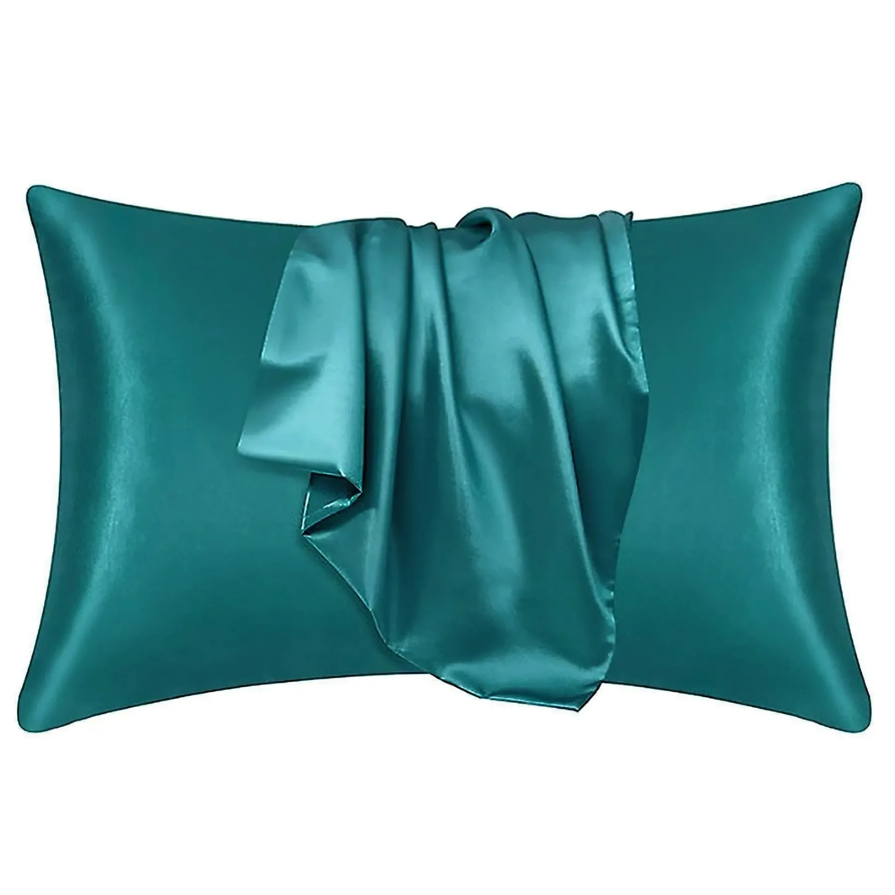Sale Silky Satin Pillowcase Teal Kopfkissenbezüge|Kopfkissenbezüge