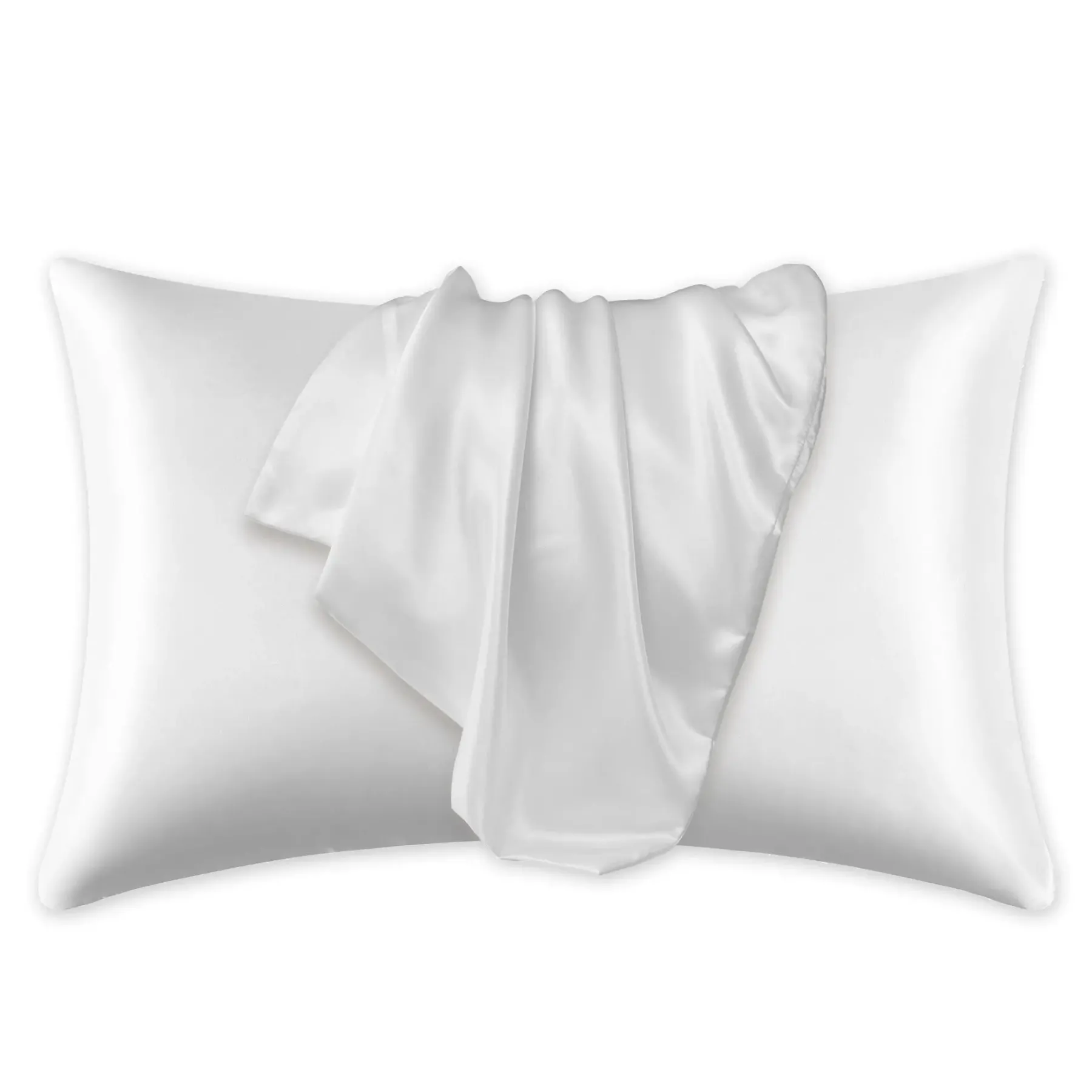 Hot Silky Satin Pillowcase White Kopfkissenbezüge|Kopfkissenbezüge