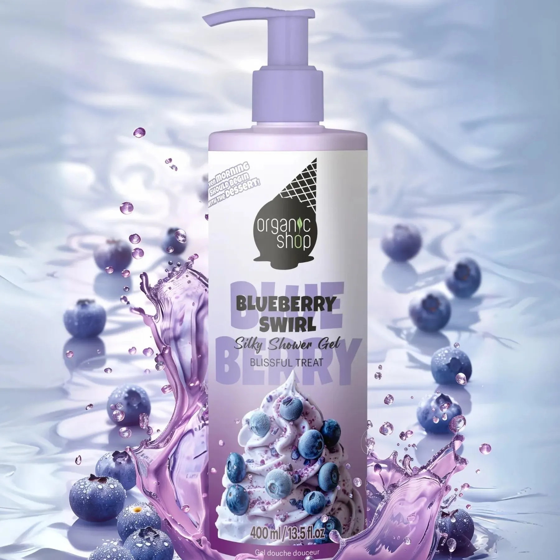 Discount Silky Shower Gel Blueberry Swirl Vegan Pflege|Duschgel