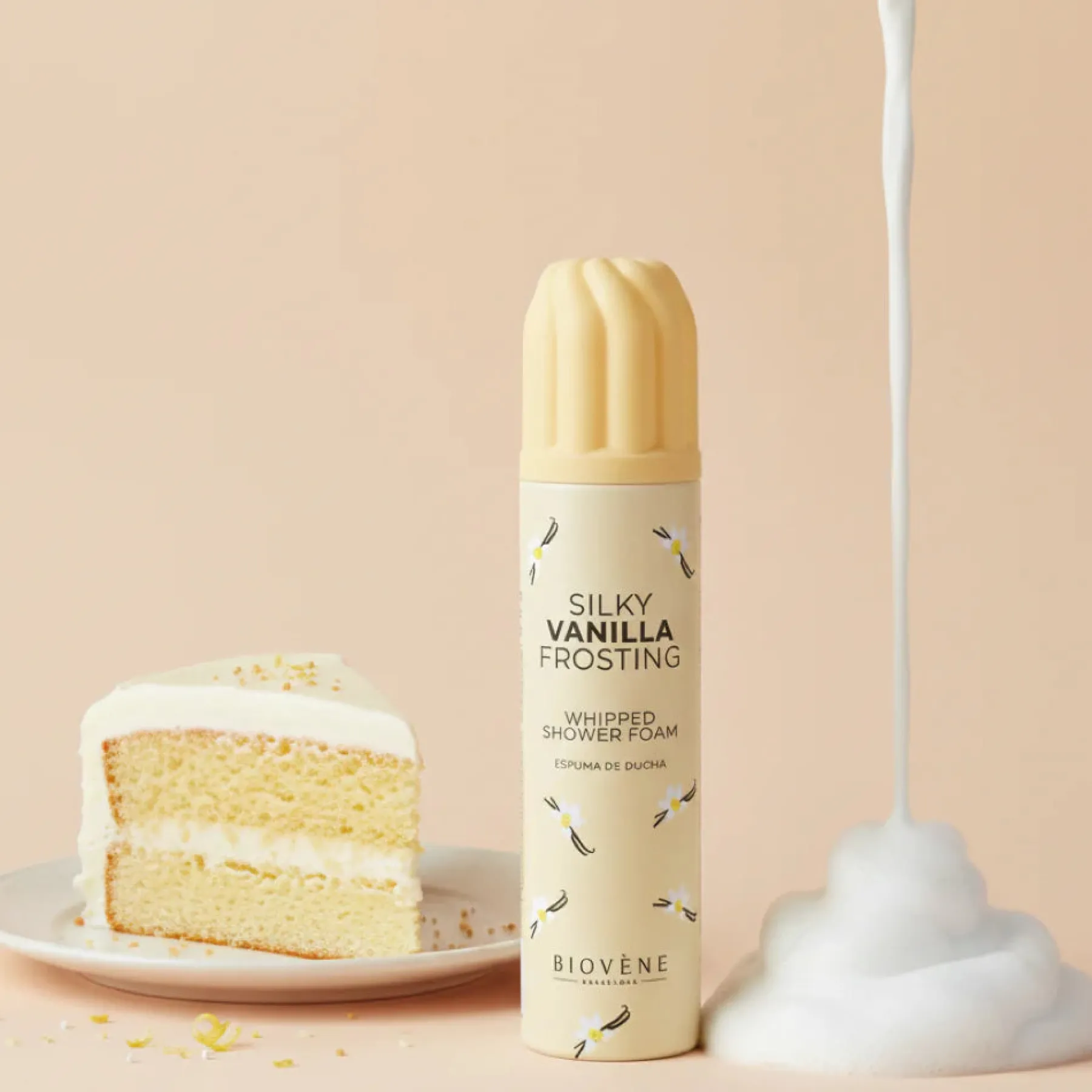Hot Silky Vanilla Frosting Whipped Shower Foam Vegan Pflege|Scent Layering Vanilla