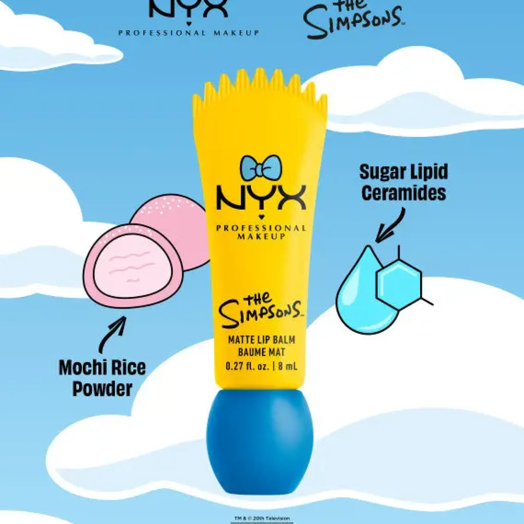 Simpson Smushy Blurred Finish Matte Lip Balm Maggie Peekaboo Blue Vegan Pflege|Lippenbalsam