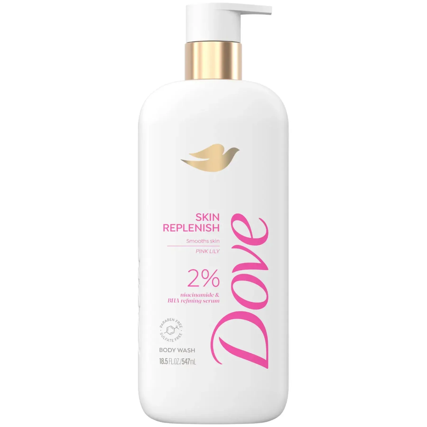 New Skin Replenish Body Wash Niacinamide + BHA Serum Pink Lily Everything Shower|Hauptzutat
