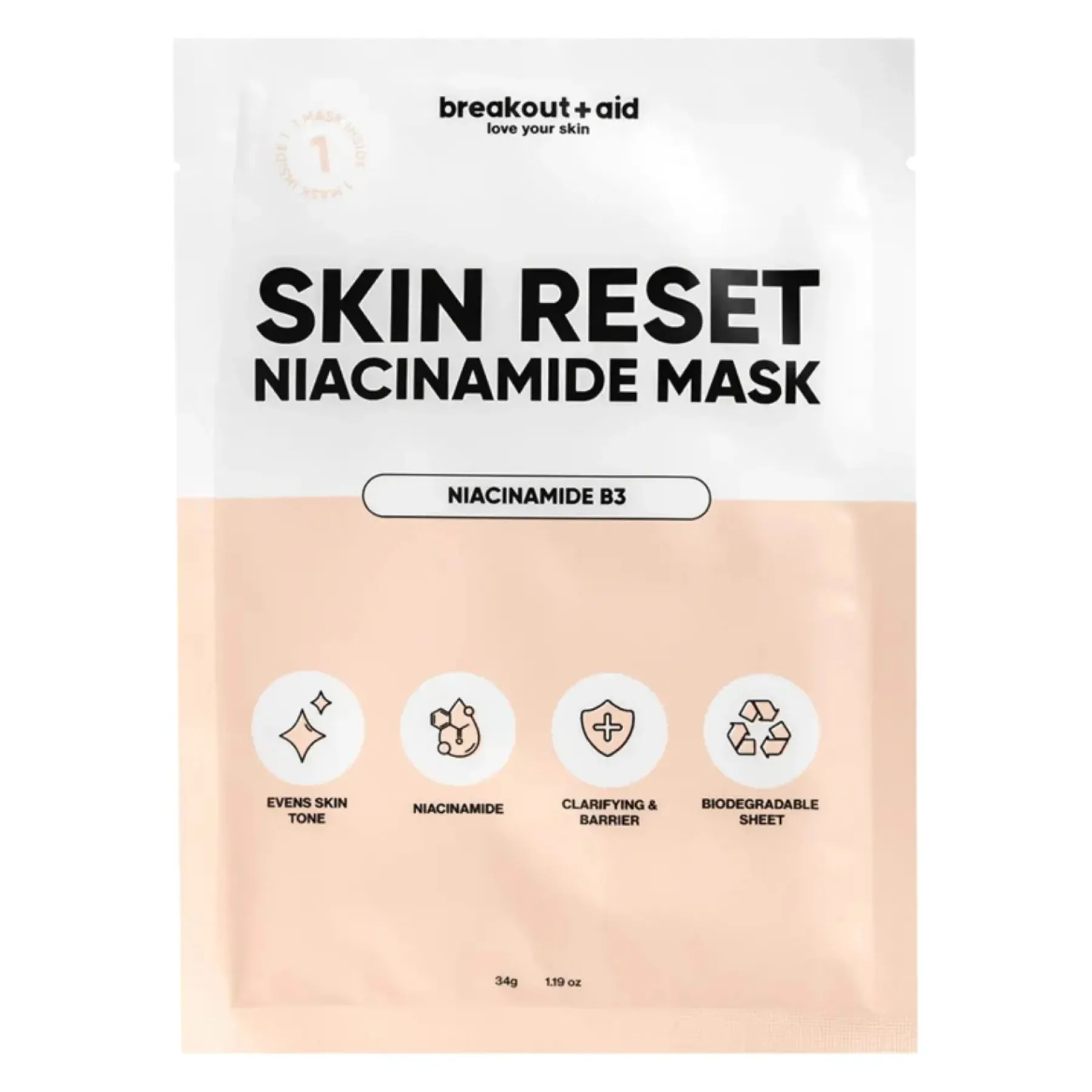 Skin Reset Niacinamide Mask Gesichtsmasken|Hautprobleme