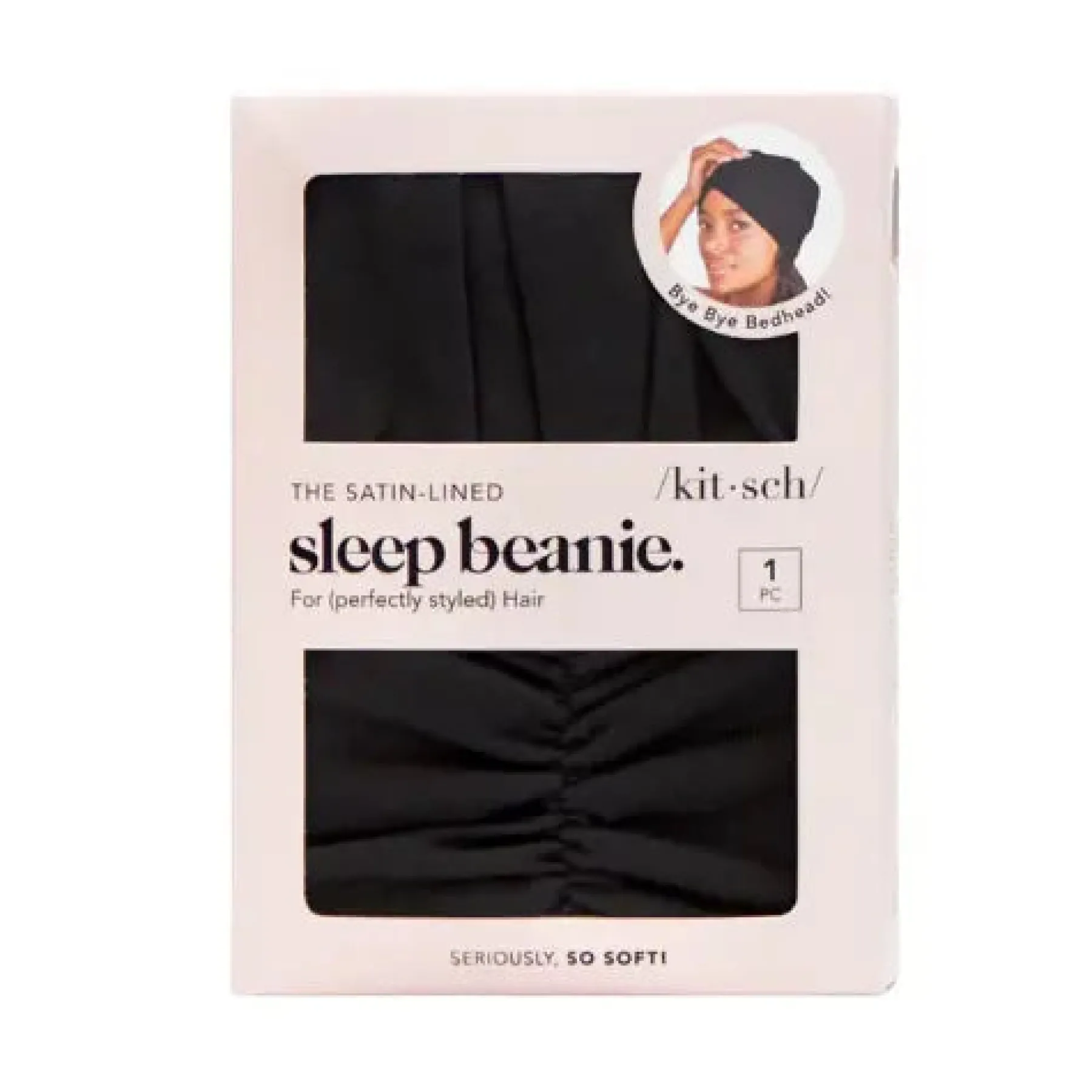 Best Sleep Beanie With Satin Lining Black Vegane Haarpflege|Healthy Hair Methode