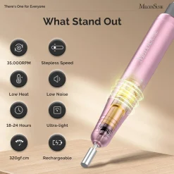 New SM320G Nail Drill Pink 1. Nagels Voorbereiden|1. Nagels Voorbereiden